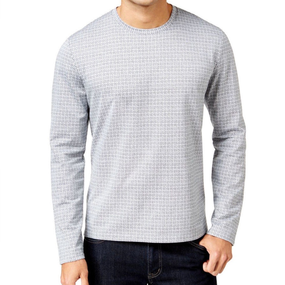 🆕Dash Box Jacquard Crewneck Shirt